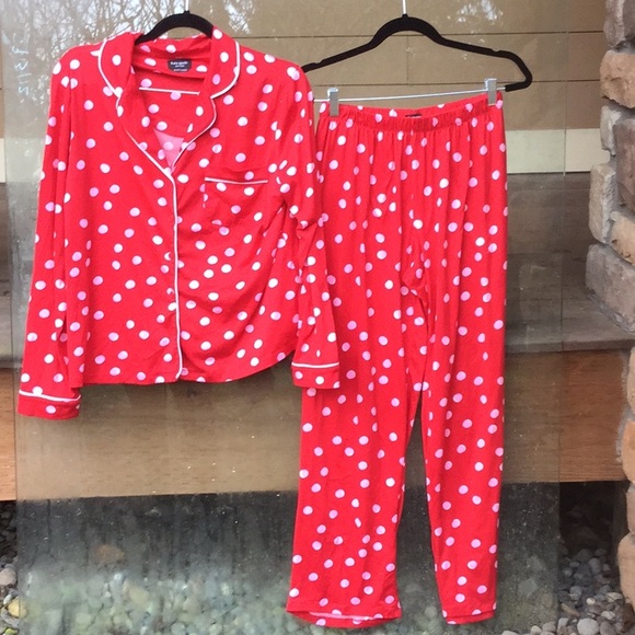kate soade Other - Kate spade pj set polka dots valentine spa Sunday lounge party cowgirl boho chic